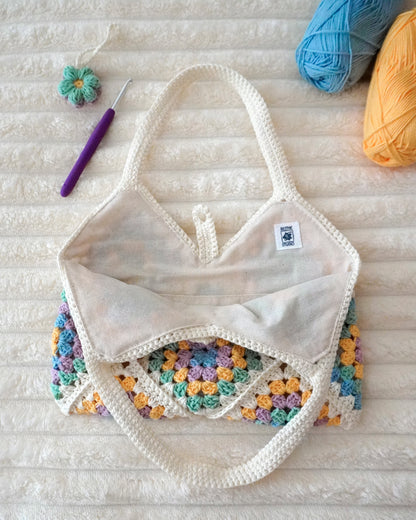 Pastel Granny Square HandBag