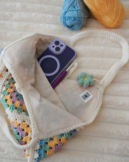 Pastel Granny Square HandBag