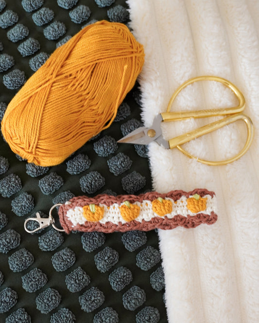 Pumpkin Wrist Keychain